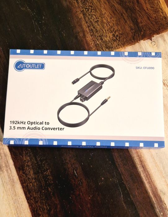 Conversor ótico para jack 3.5