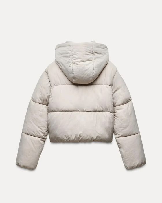 Zara пуффер М, zara пуховик зимова куртка М