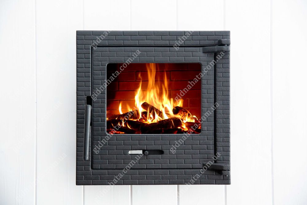 Дверца для камина 40х40см. Дверка камінна. Дверца со стеклом