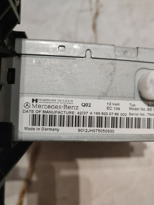 Radio samochodowe Mercedes Benz