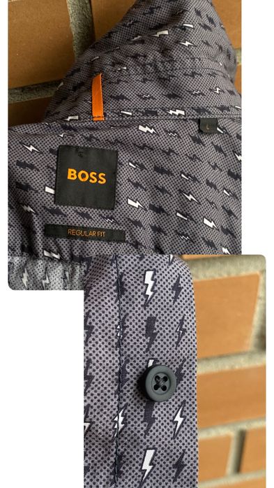 Рубашка Hugo Boss ексклюзив сіра L