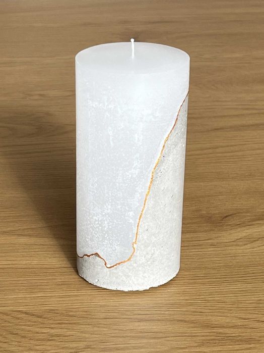 Vela Artesanal em Base de Betão 7 x 14 cm