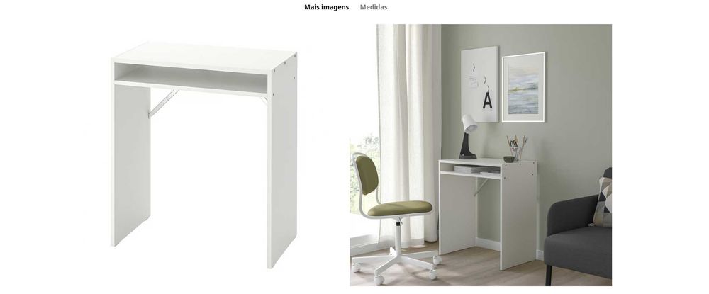 Secretária Branca ikea