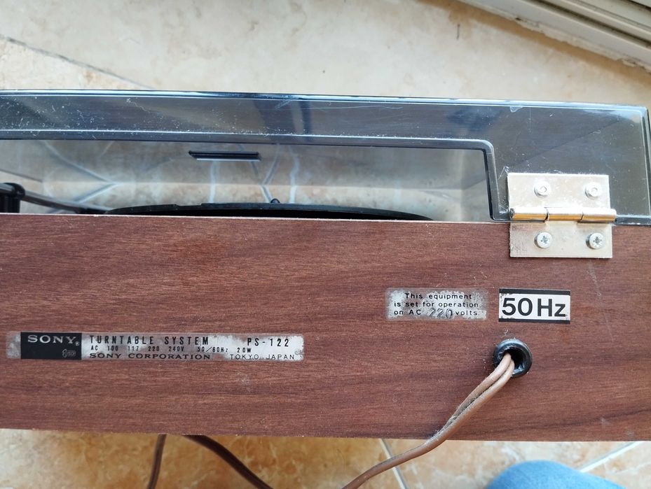 Gira-discos Sony vintage