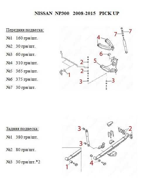 Сайлентблоки рычагов.Полиуретан.NISSAN PATHFINDER/X-Trail/Navara/NP300