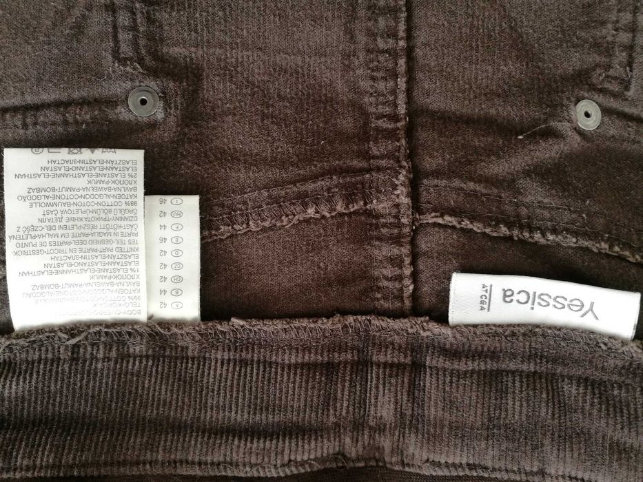 spódnica ciążowa sztruks brąz rozm. 42