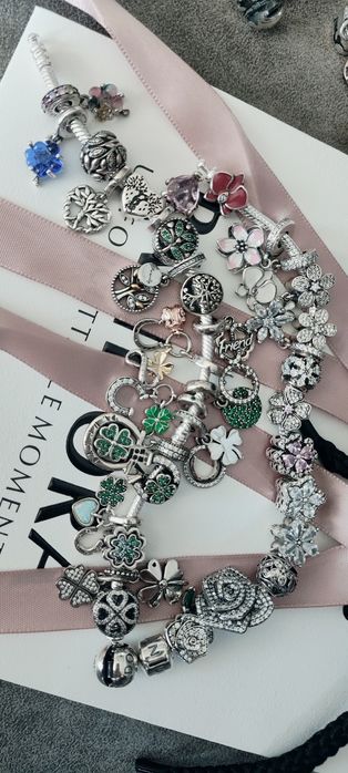 Pandora Браслети Намистини Шарми Пандора сердечко квітка