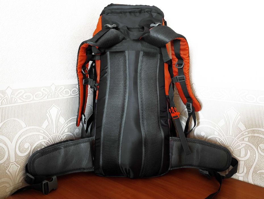 Рюкзак 70 літрів orange (65+5l) трекінг з поясним ременем