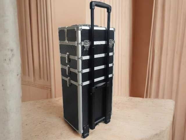 HIT Duża walizka PREMIUM XXL kuferek na kosmetyki dla makijażystki