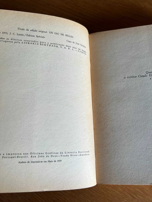 Um saco de berlindes     JOSEPH JOFFO