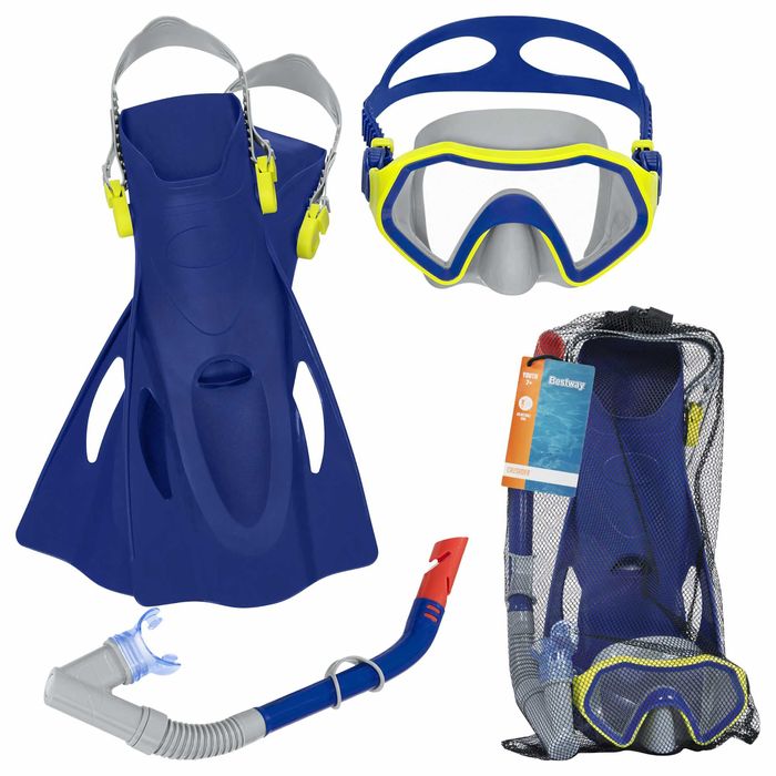 Bestway Zestaw do Nurkowania Pływania Maska Płetwy Rurka Snorkelingu