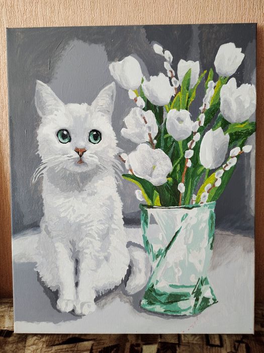 Картины для декора, нарисована по номерам