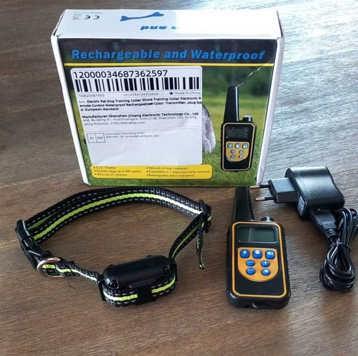 Электронный тренировочный ошейник собак и пульт на 1000 м дрессировка