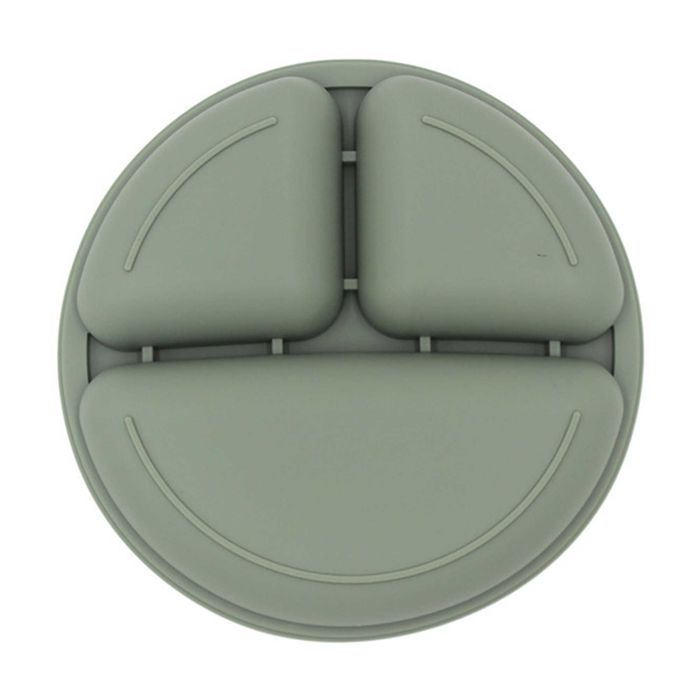 Prato em silicone antiderrapante