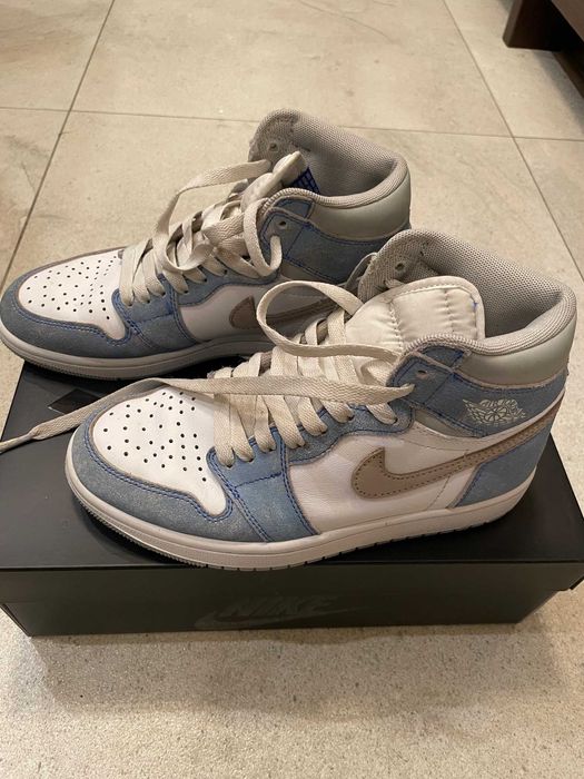 Buty NIKE Air Jordan 1 Mid Blue White Retro High r. 38,0