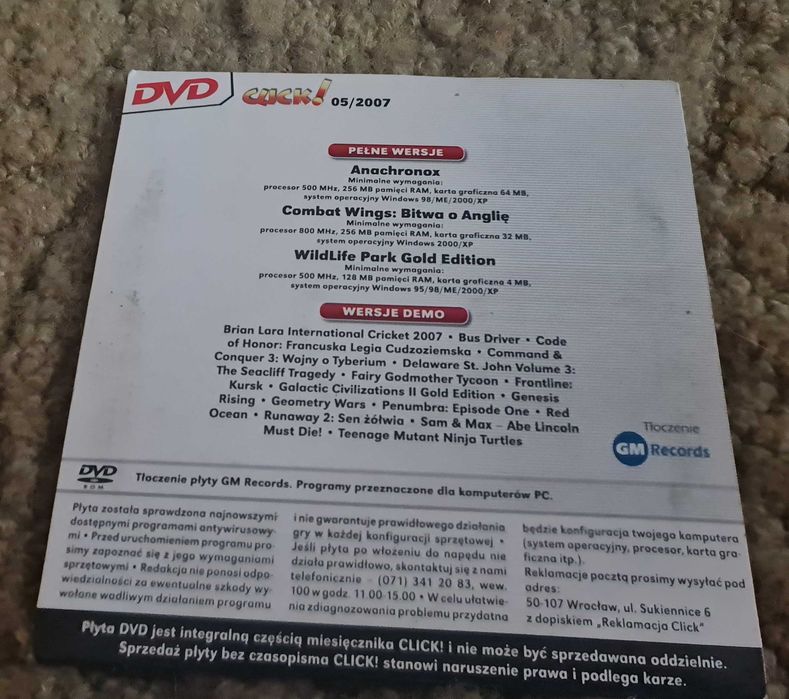 Combat Wings Bitwa O Anglię / WILDLIFE Park / ANACHRNOX/ PC/ PL