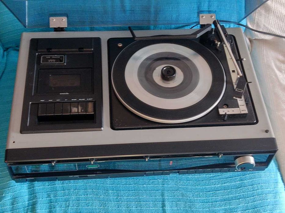 Aparelhagem alta fidelidade gira discos hi fi Crown 1970