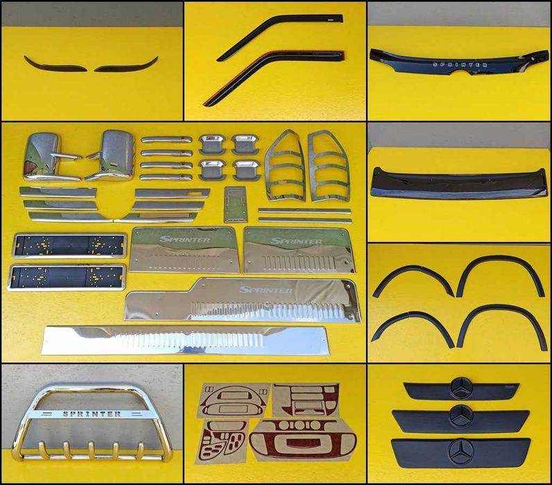 Решотка радиатора (взборі) на Mercedes Sprinter Спринтер 02-06р