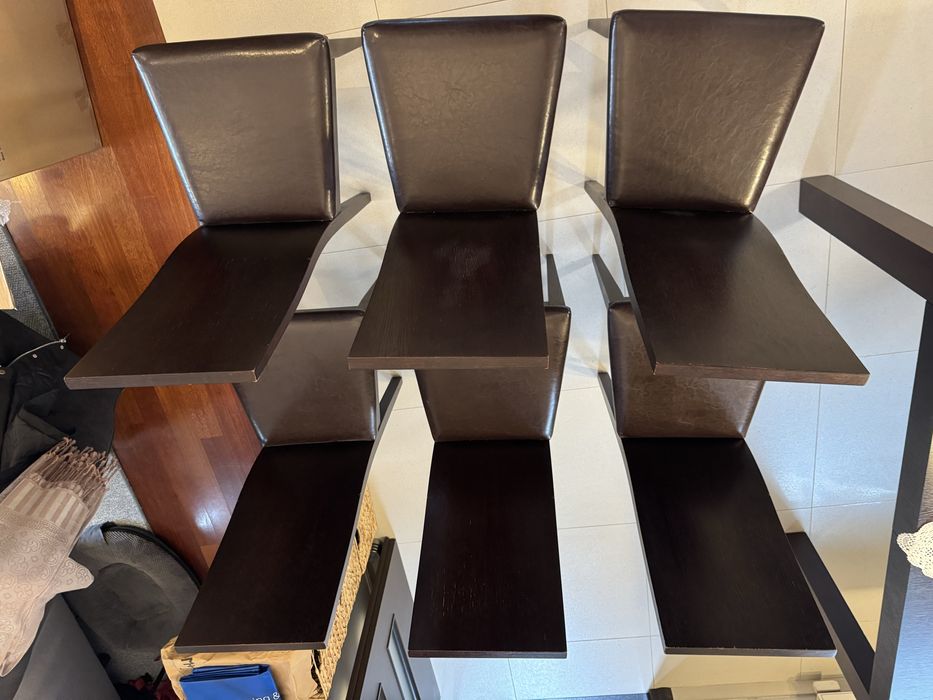 Krzesła krzesło fornirowane zestaw 6 szt