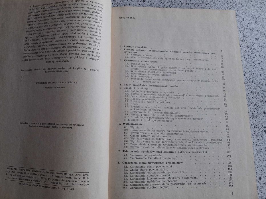 Rysunek teczniczny maszynowy - Tadeusz Dobrzański