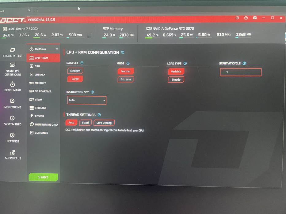 Компьютер игровой Ryzen 7 5700X RTX 3070