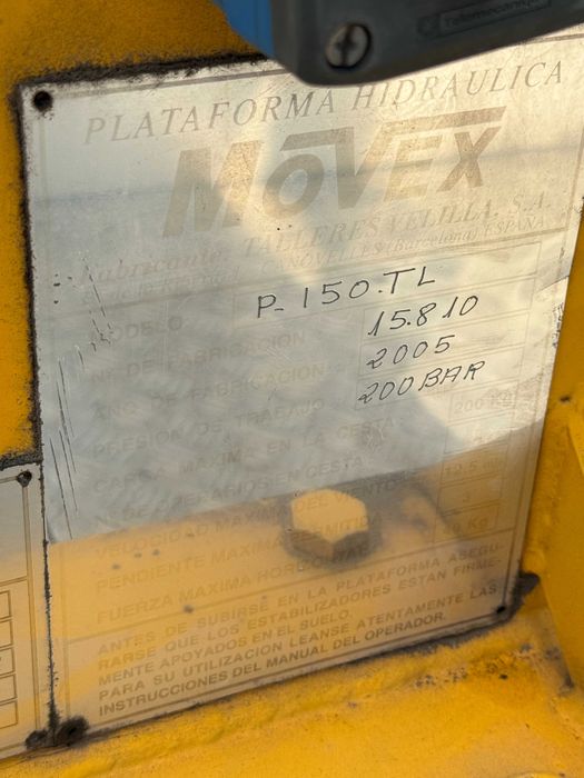 Podnośnik Koszowy Movex P150 TL/TLR | Nissan Cabstar | 2005 r.