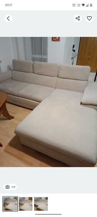 Beżowy Narożnik - wygodny