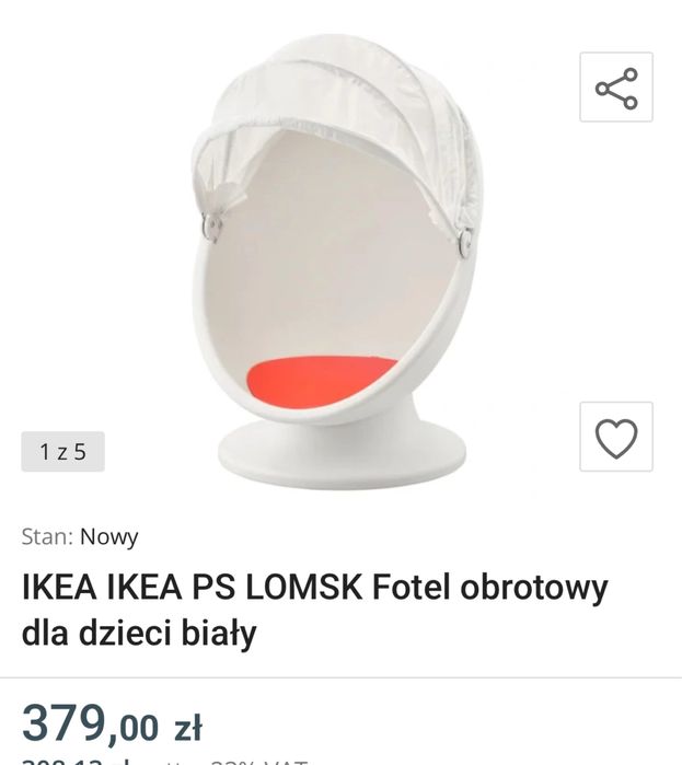 Krzesło obrotowe ikea dla dzieci