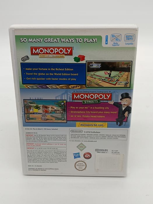 monopoly collection nintendo wii pudełkowa