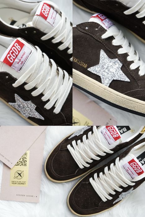 Кеди Golden Goose коричневі / Кросівки Golden Goose коричневі