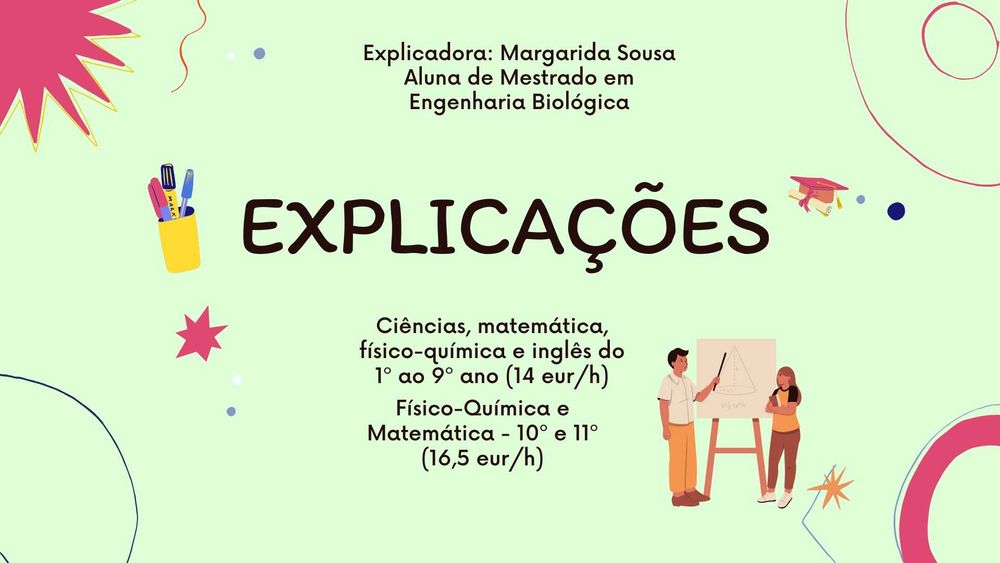 Explicações presenciais e online do 1º ao 12º ano