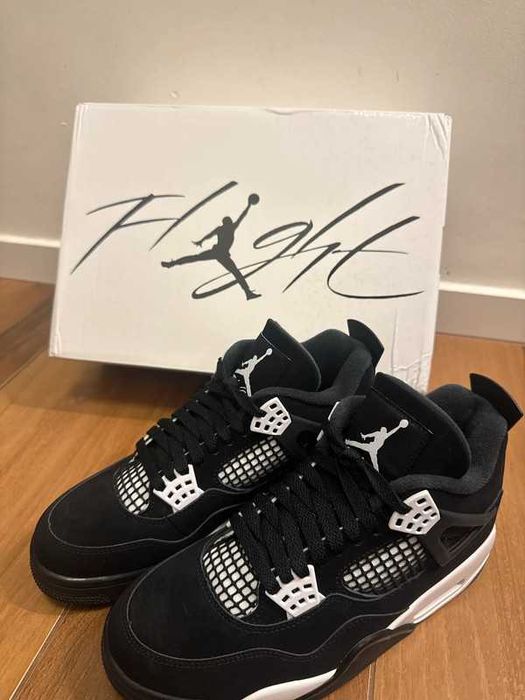 Buty meskie Mokasyny Jordan_ Air_Jordan_4_Retro_White_Thunder R.44