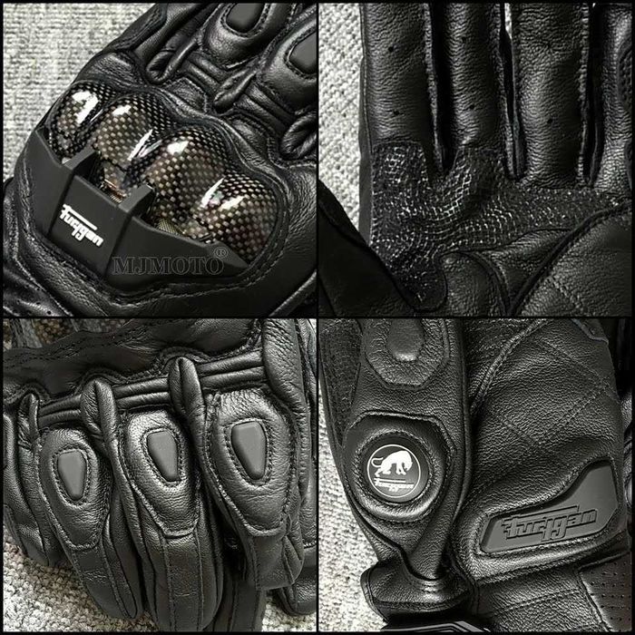 Par de luvas proteção reforçada moto cafe racer scrambler