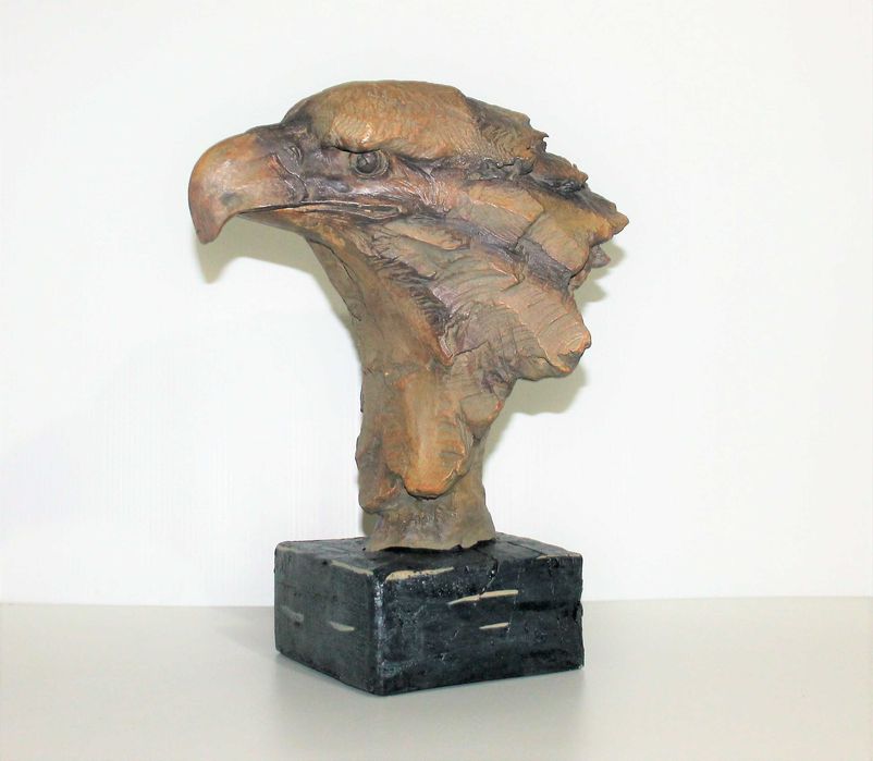 Estatueta cabeça de Águia em polystone