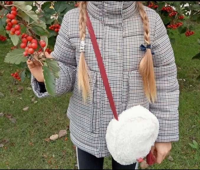 Kurtka zimowa ciepła w pepitke, kratkę,  piękna hit modna name it