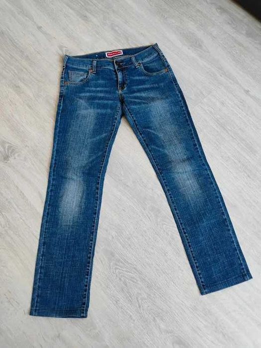 Spodnie dżinsowe Americanos S/36 casual oversize proste nogawki