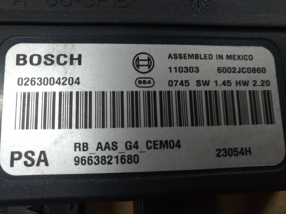 Modulo de Sensores estacionamento Peugeot Partner berlingo 07-2014
