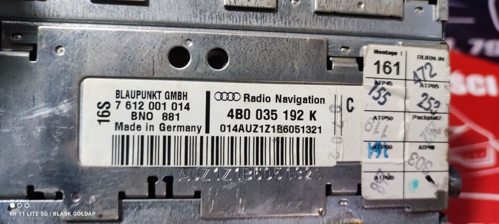 Radio Navigation Plus z Kodem Audi A6 C5 Lift Blask Gołdap