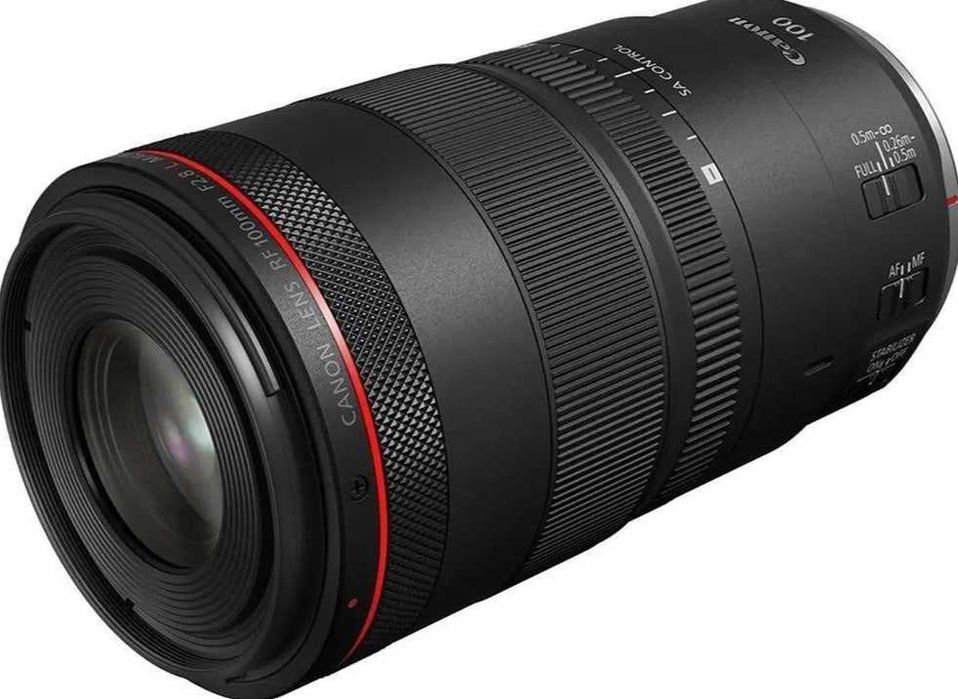 Довгофокусний об'єктив Canon RF 100mm f/2.8L Macro IS USM Black (4514C005)