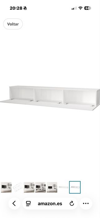 Movel tv branco novo
