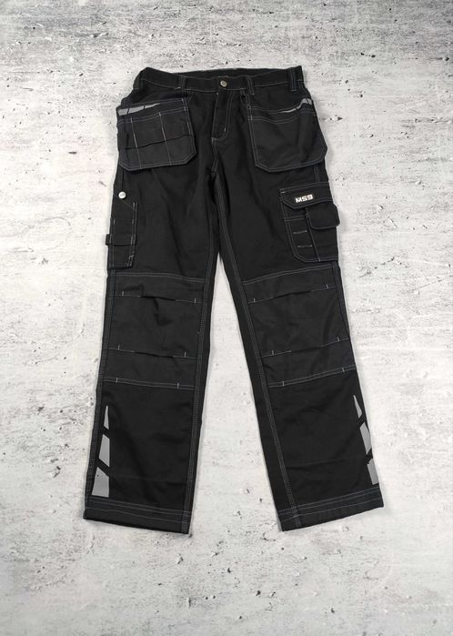 Spodnie robocze MS9 męskie czarne bojówki r. 32