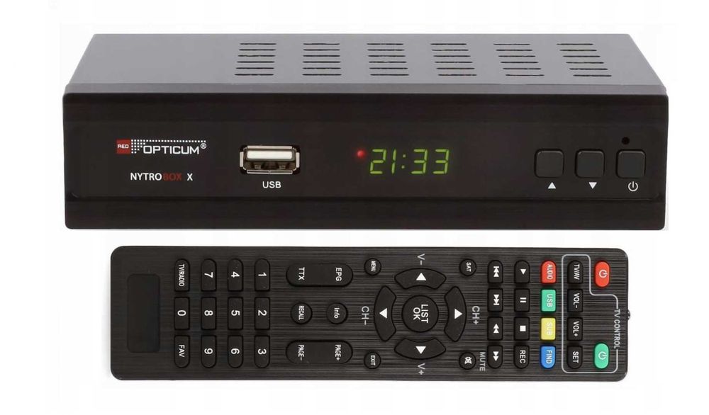 Tuner Dekoder DVB-C DVB-T2 Telewizji Cyfrowej TV Naziemnej Opticum