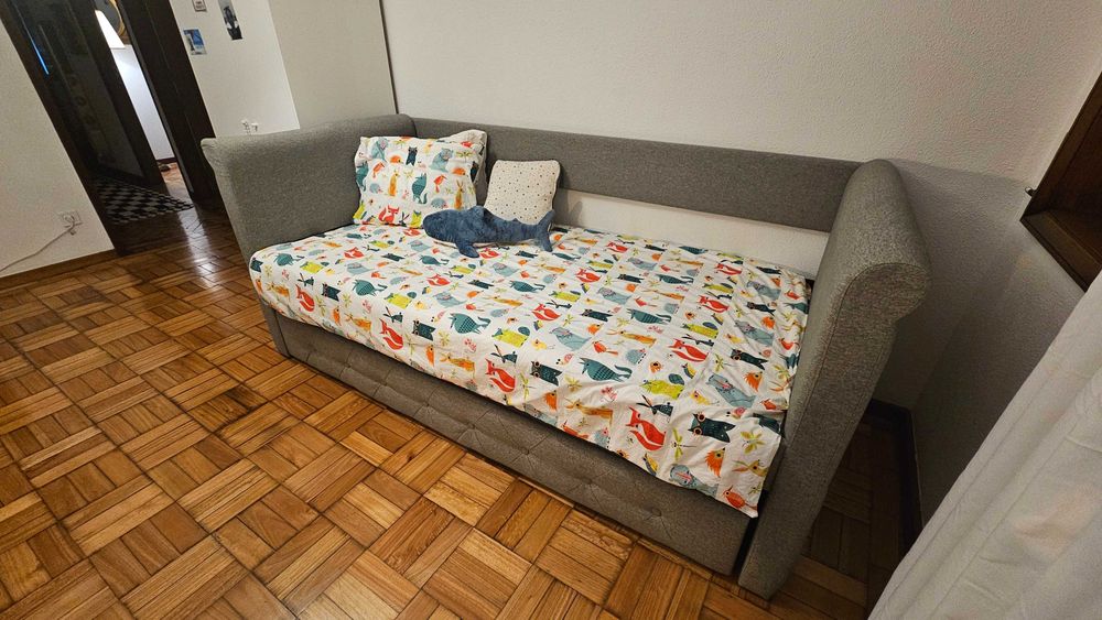 Cama dupla estufada