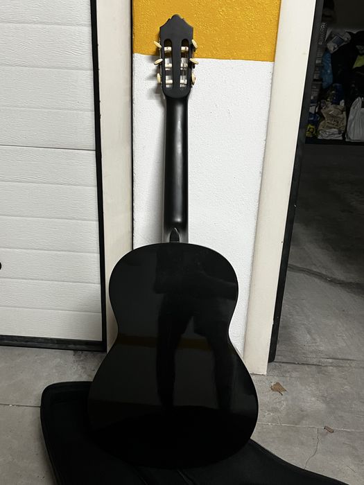 Guitarra classica yamaha c40 preta com afinador yamaha