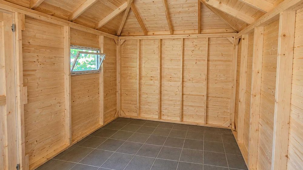 Domek Narzędziowy NORDIC DUO 400x300 z Drewutnią