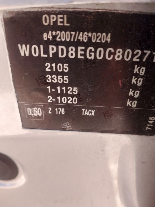Błotnik opel astra j lewy