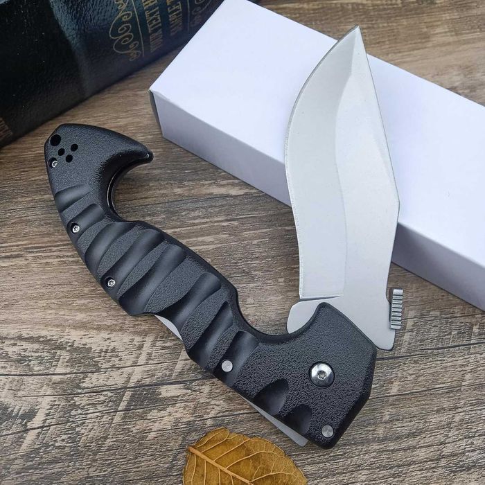 Nóż składany SURVIVAL SPARTAN TRI-AD LOCK blokada kukri buschcraft JZ-05