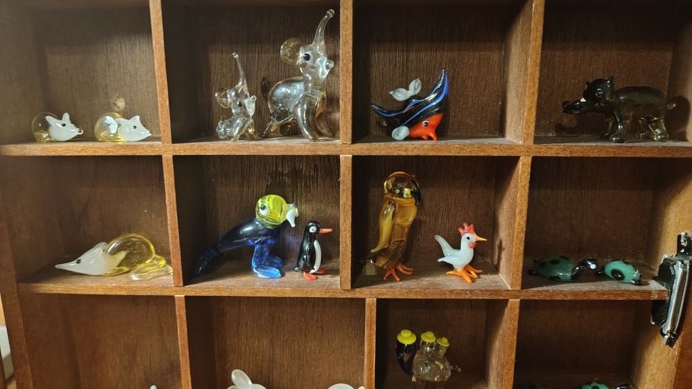 Figurki że szkła Murano