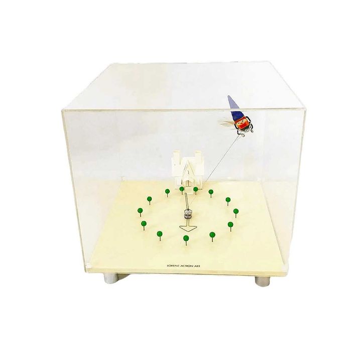 Zegar JECO, Action Art, Maison Lorenz,  Lata 80, unikat kolekcjonerski