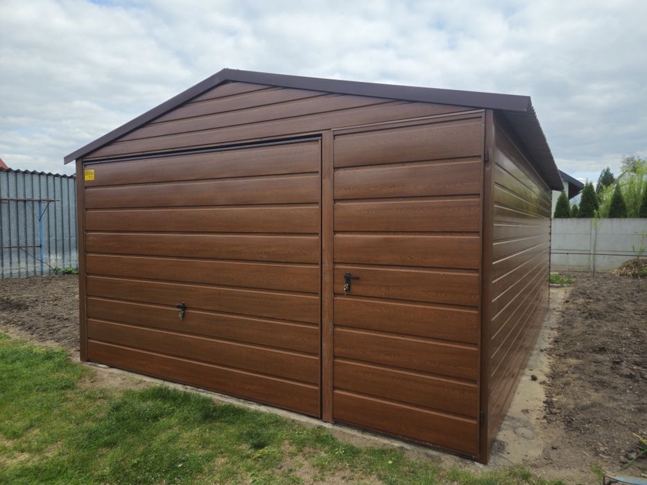 4x6 KUJ Garaze Blaszane Garaz Blaszany Blaszak Blaszaki Garaże Garaż